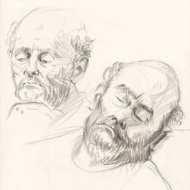 Life drawing study | (Polychromos) pencil on paper | 18/12/2023